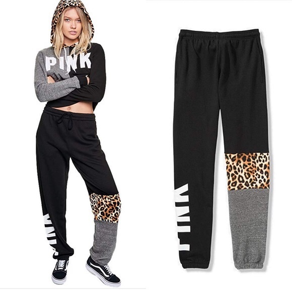 PINK Victoria's Secret Tops - 🖤 PINK CHEETAH OUTFIT 🖤